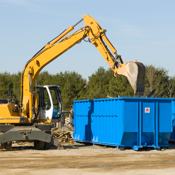 can i choose the location where the residential dumpster will be placed in Koshkonong